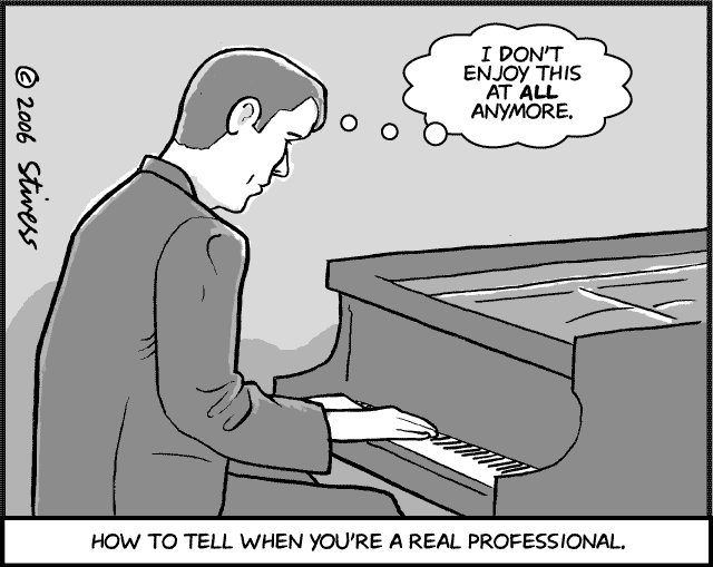 How to tell when you're a real professional